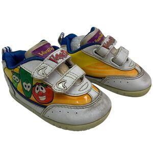 VTG Veggie Tales Baby Sz 4 Toddler Bob Larry Junior Retro Sneakers 90s Y2K